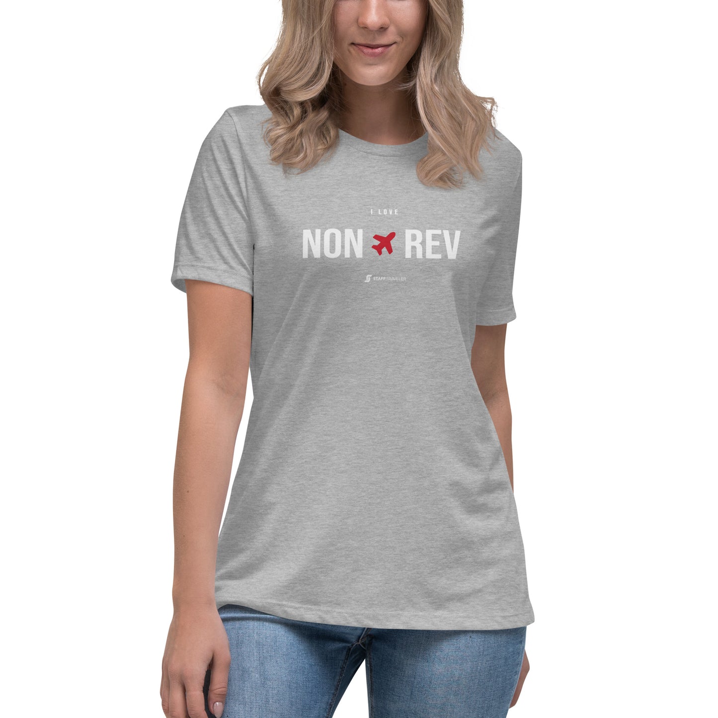 Camiseta I Love Non-Rev para Mujer