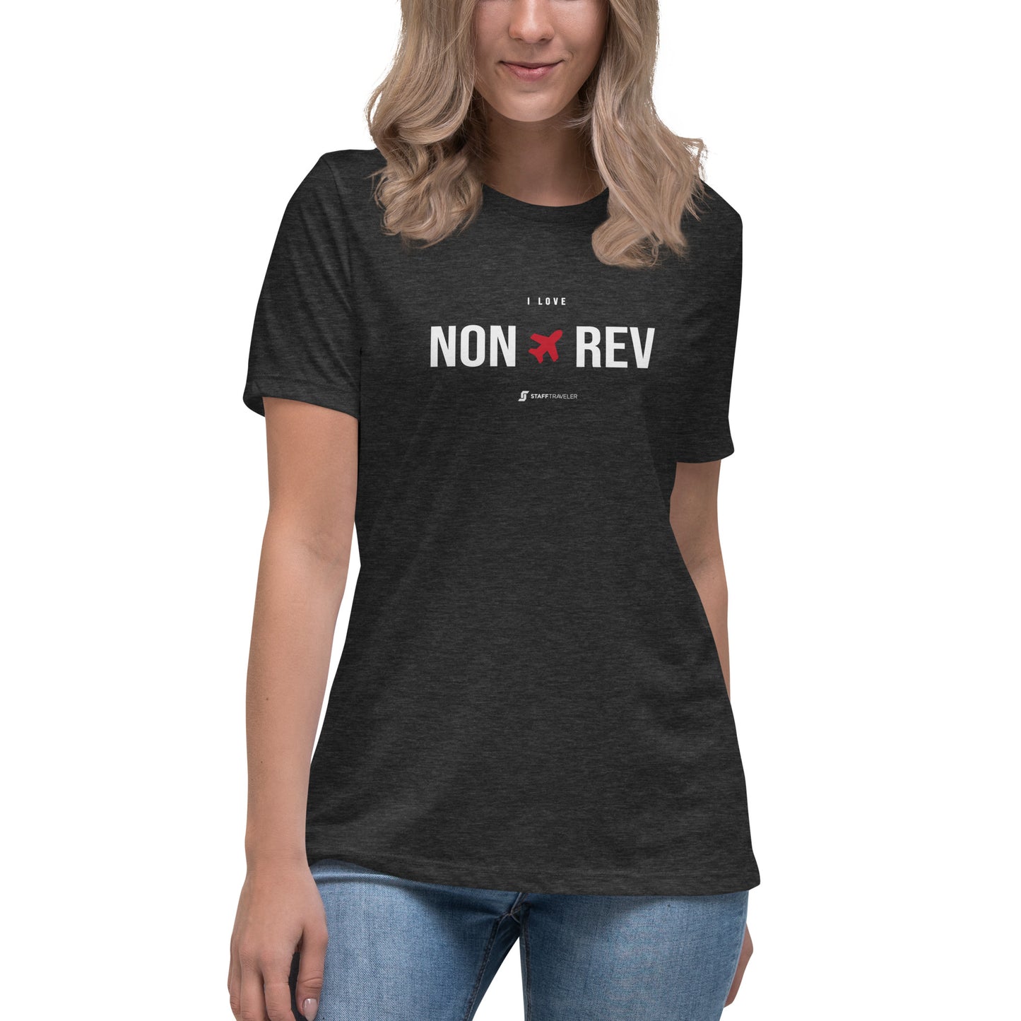 Camiseta I Love Non-Rev para Mujer