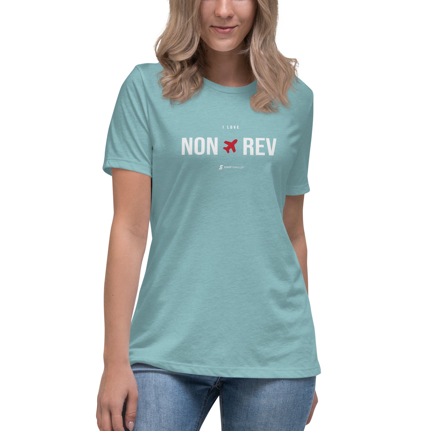 Camiseta I Love Non-Rev para Mujer