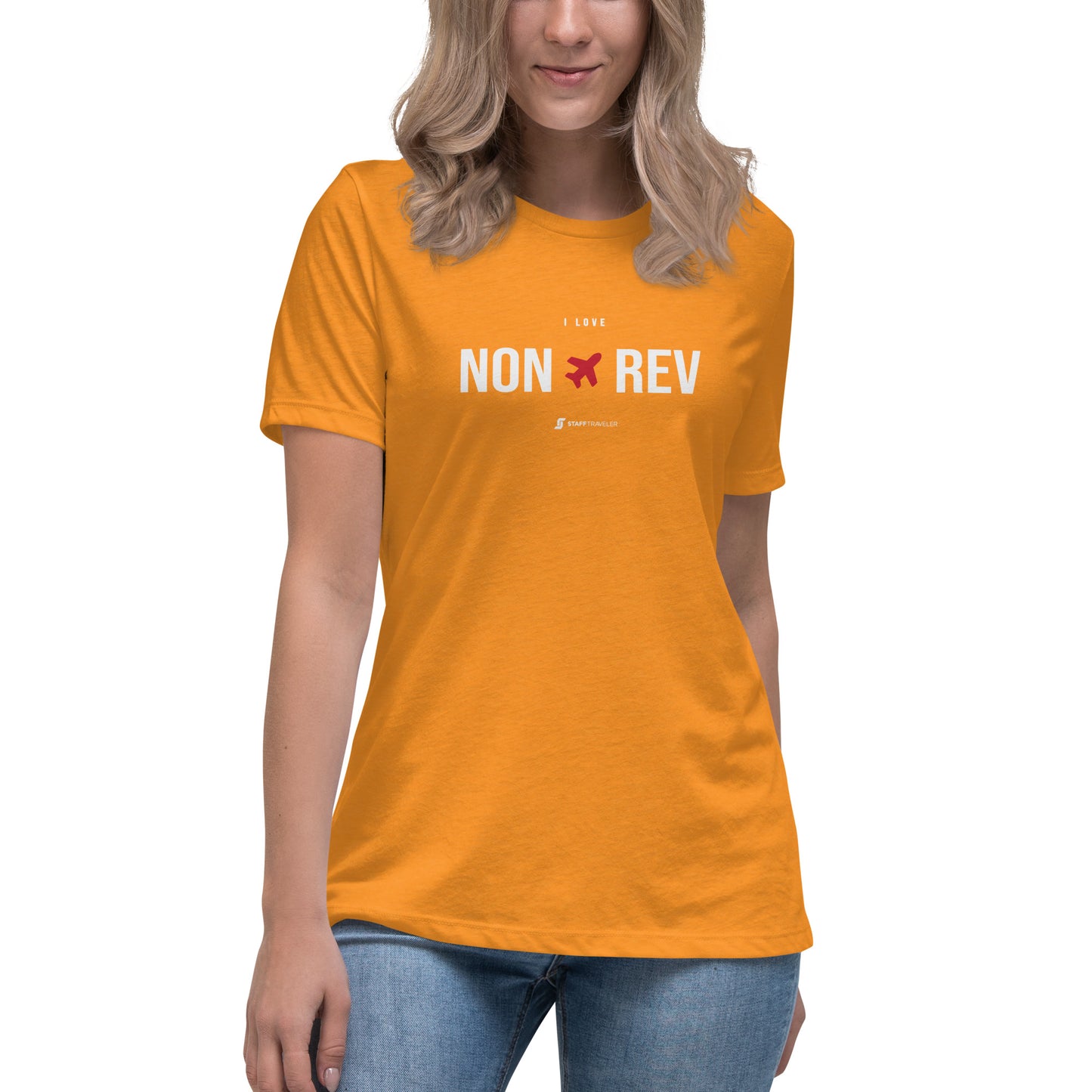 Camiseta I Love Non-Rev para Mujer