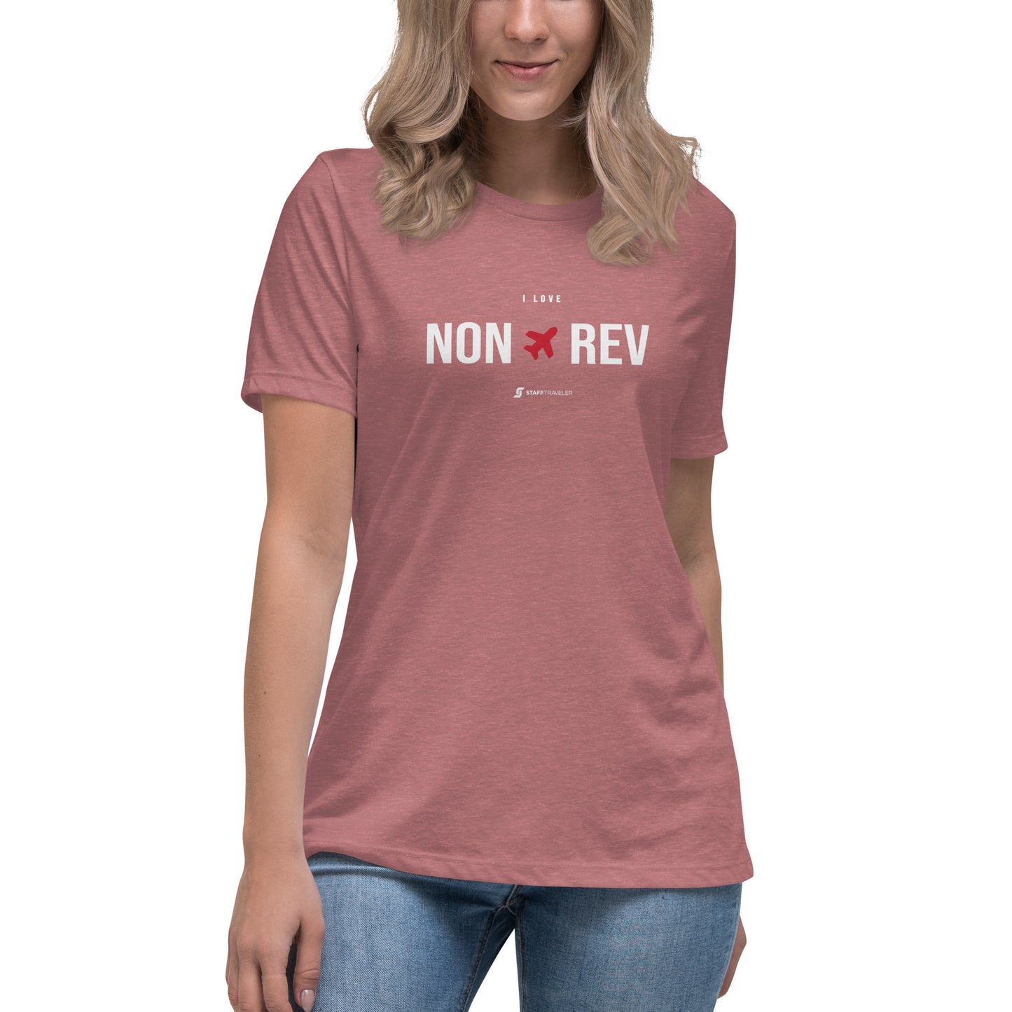 Camiseta I Love Non-Rev para Mujer