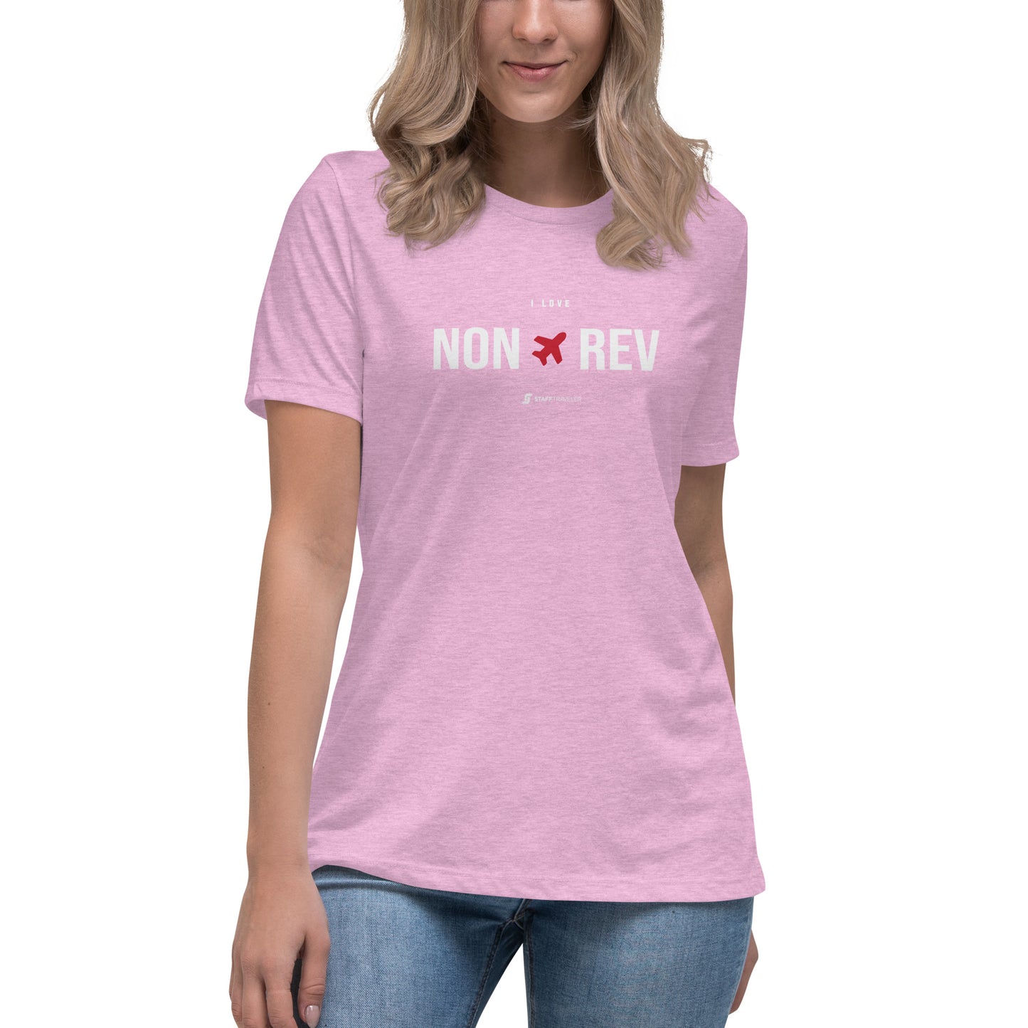 Camiseta I Love Non-Rev para Mujer