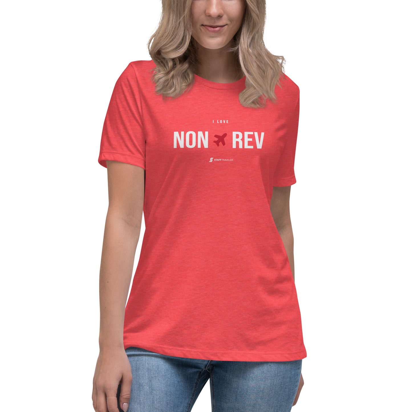 Camiseta I Love Non-Rev para Mujer