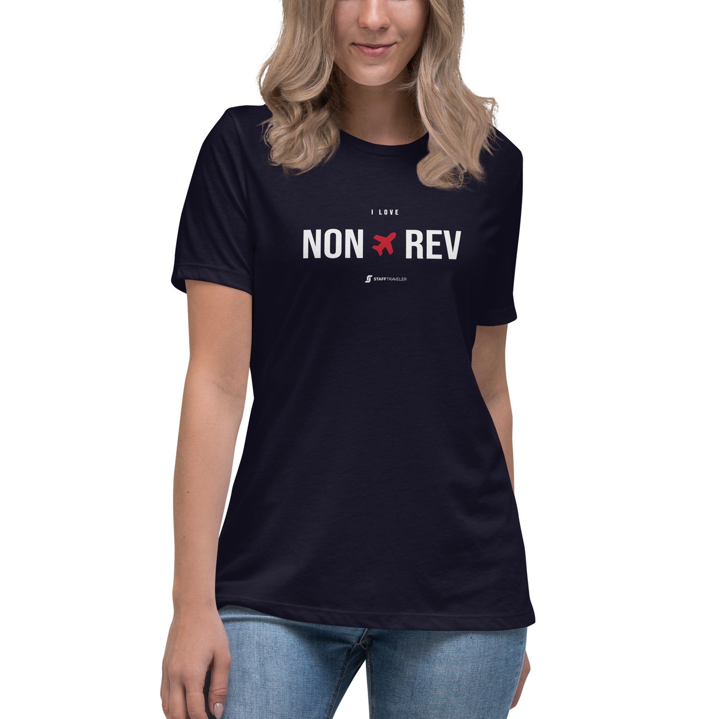 Camiseta I Love Non-Rev para Mujer