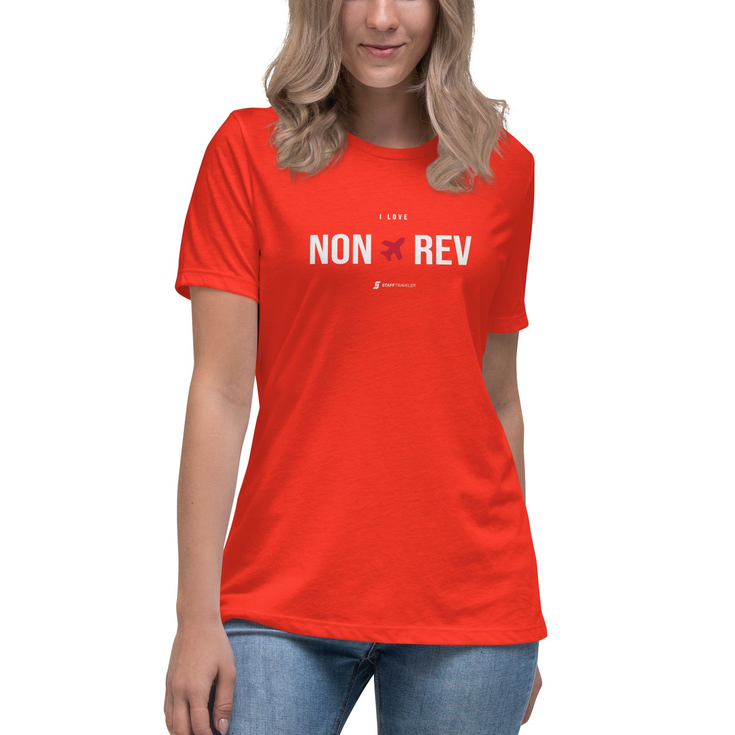 Camiseta I Love Non-Rev para Mujer