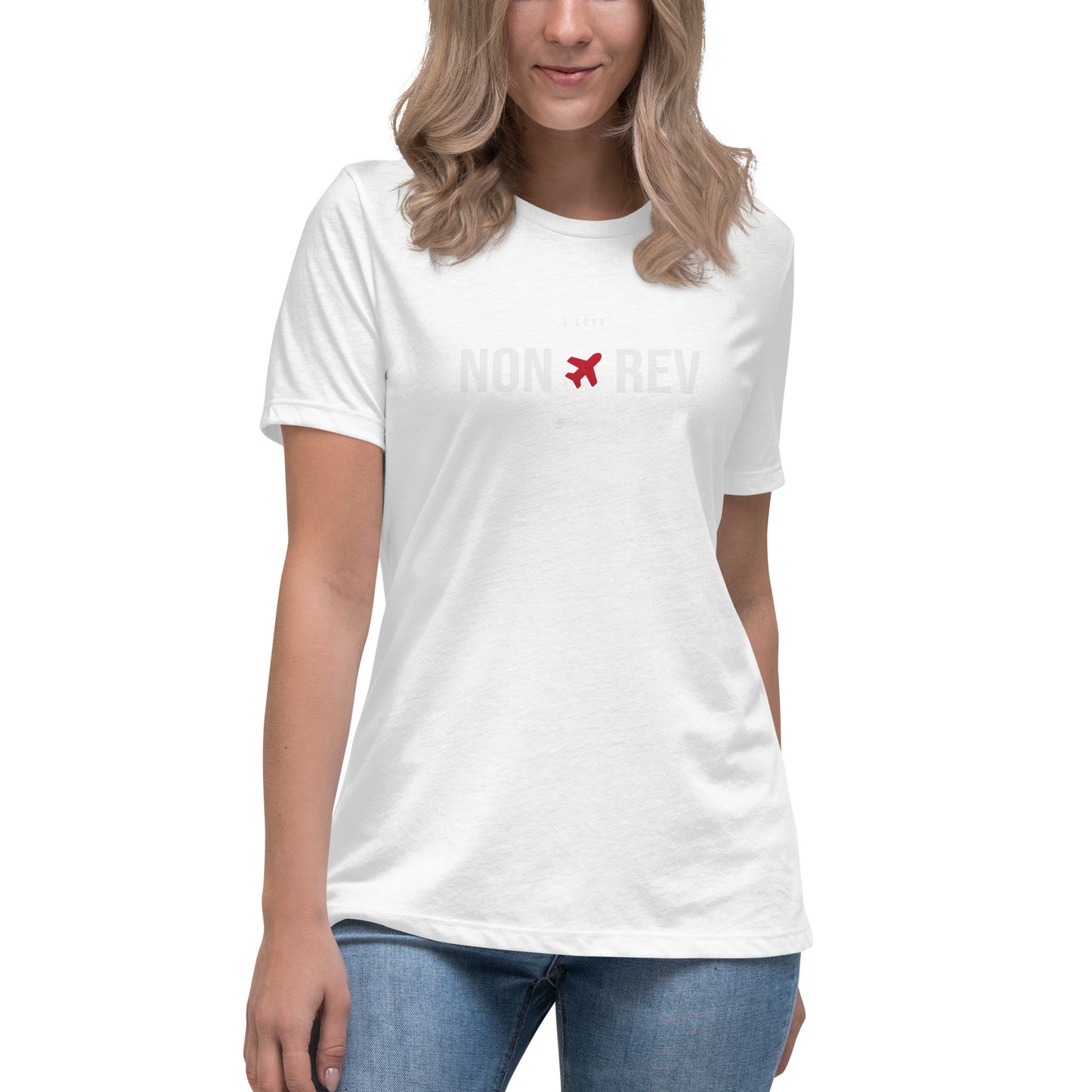 Camiseta I Love Non-Rev para Mujer