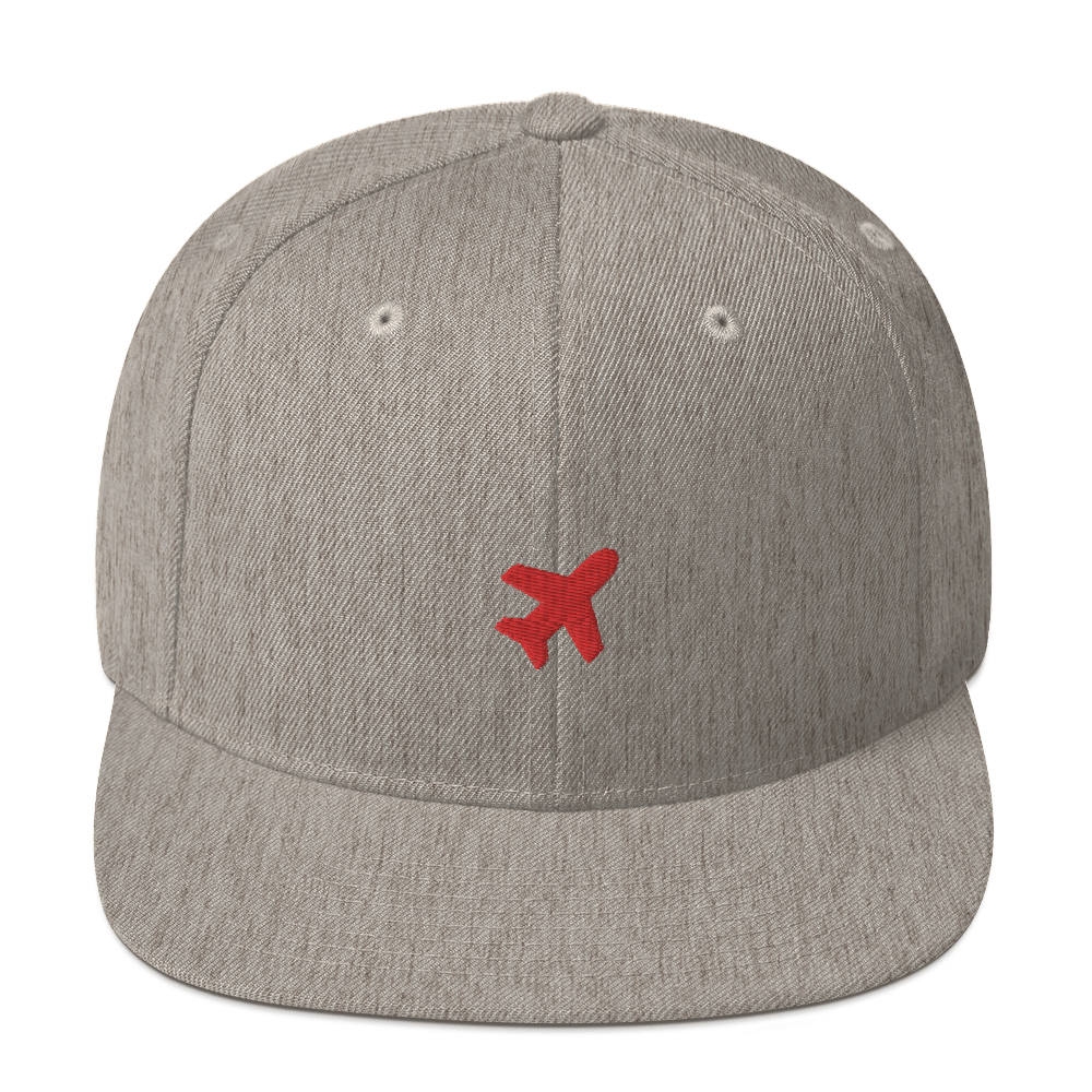 Plane snapback cap