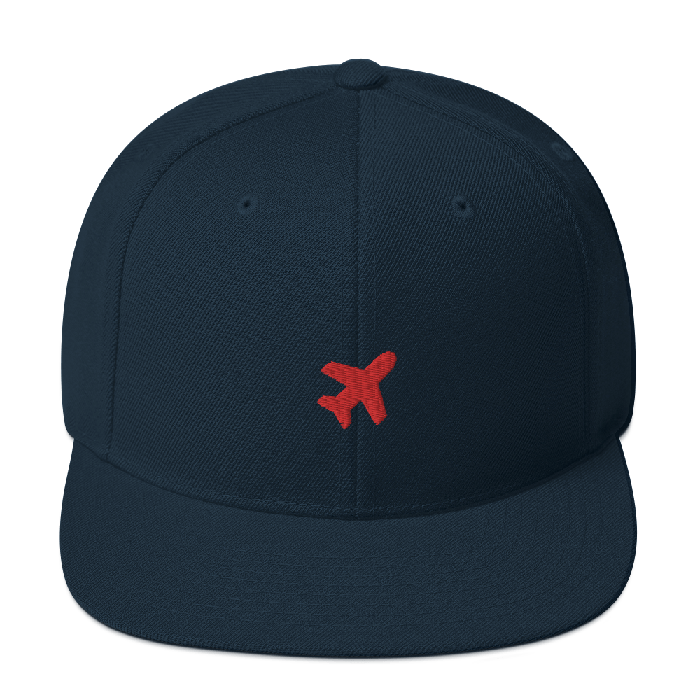 Plane snapback cap