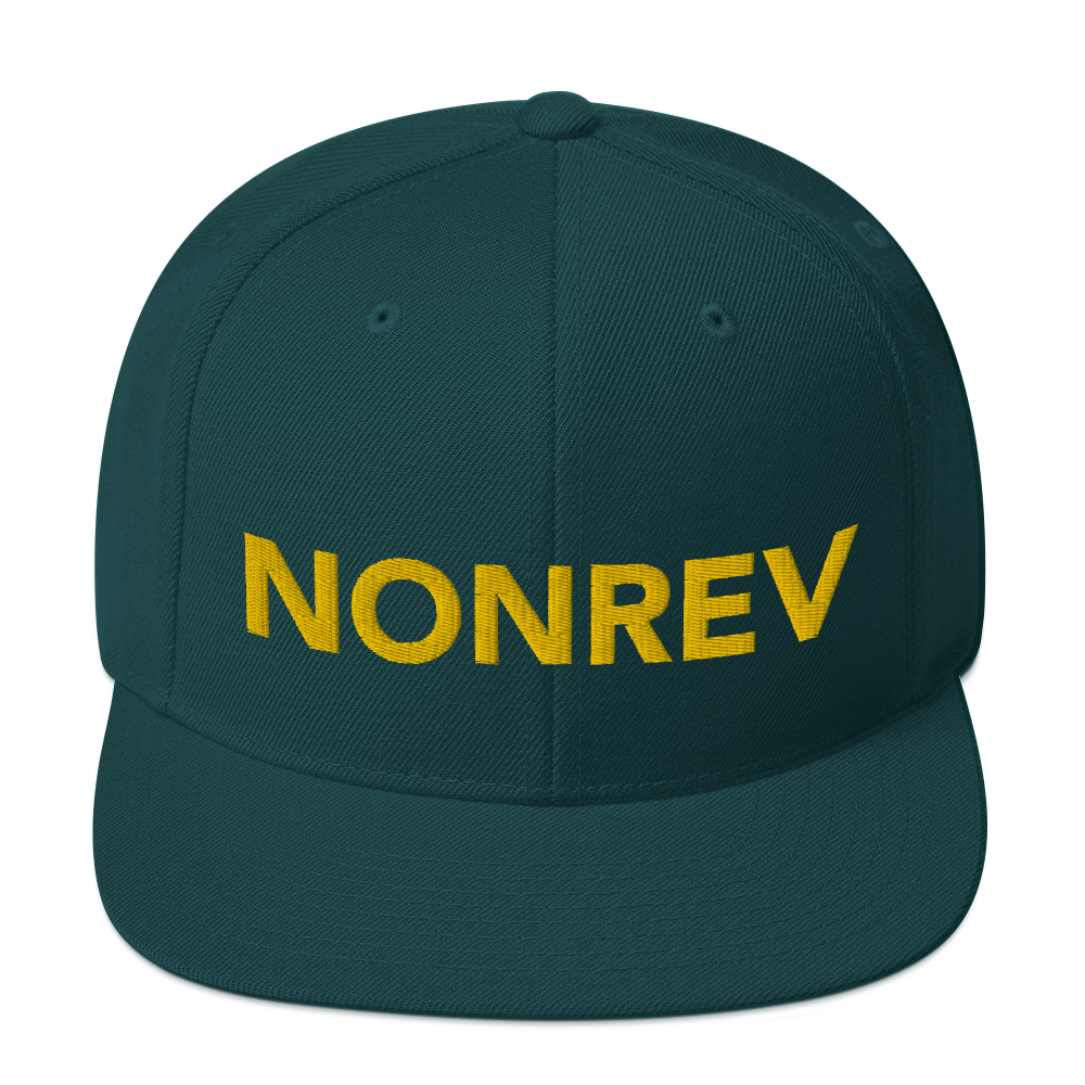 Non-Rev snapback cap