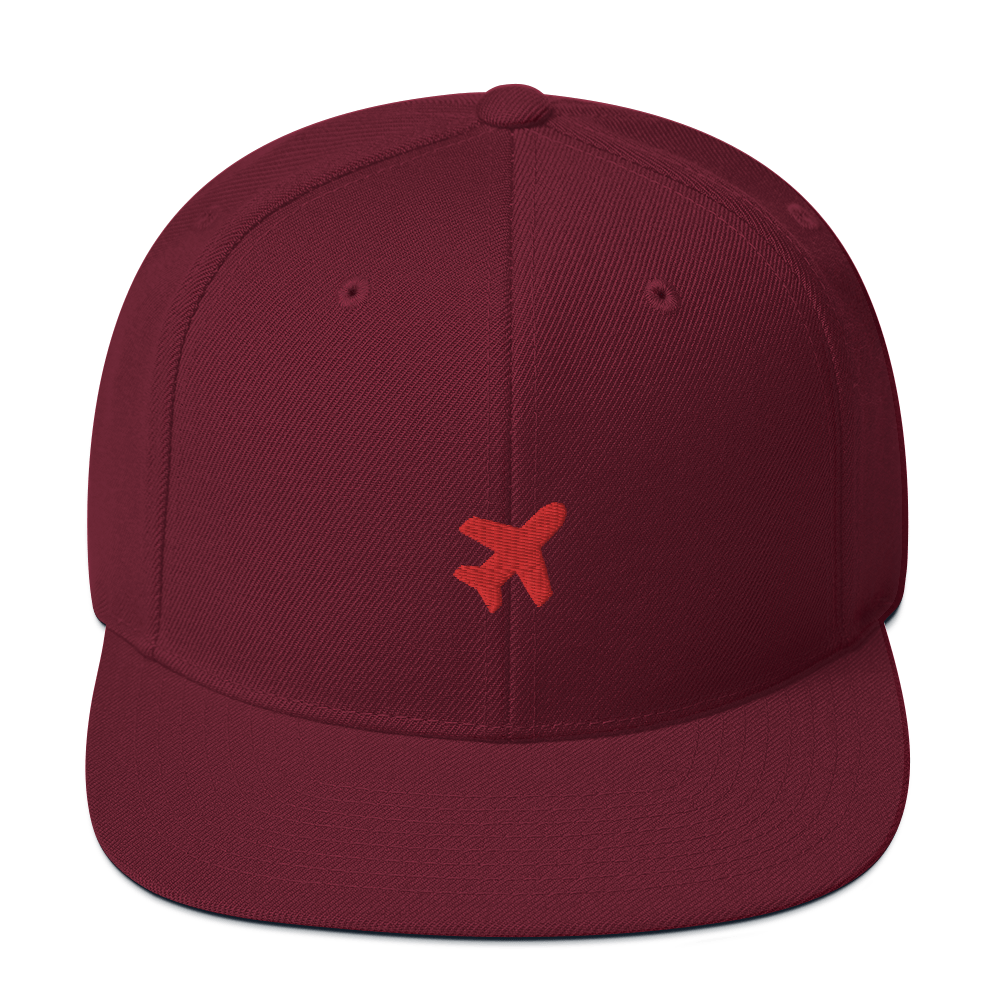 Plane snapback cap