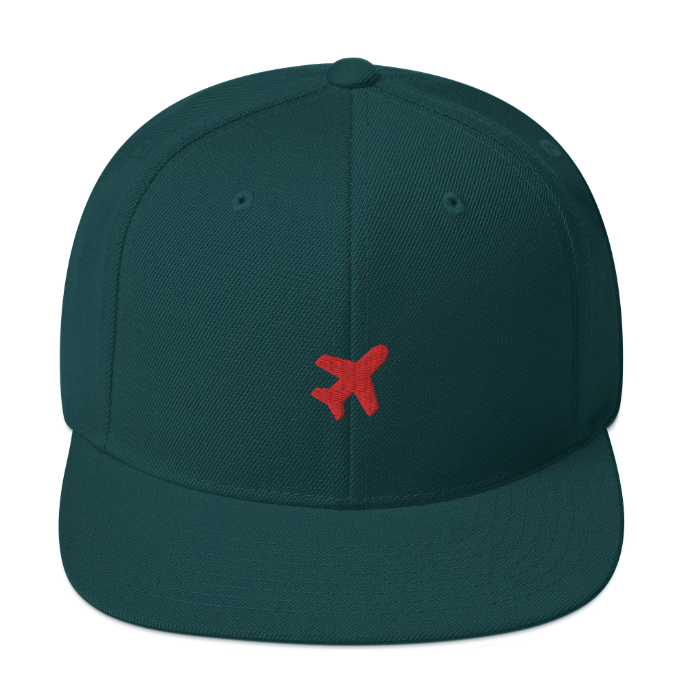 Plane snapback cap