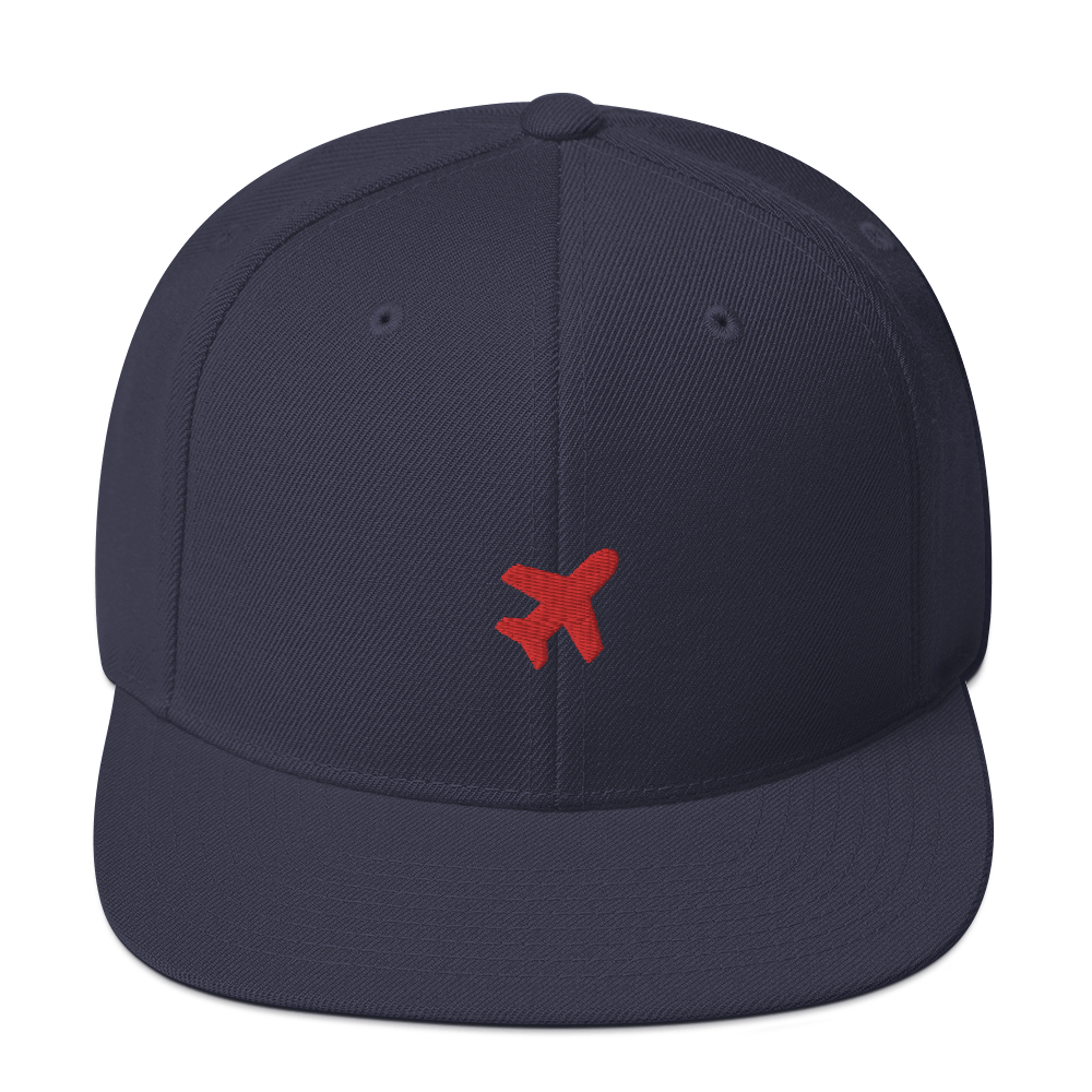 Plane snapback cap