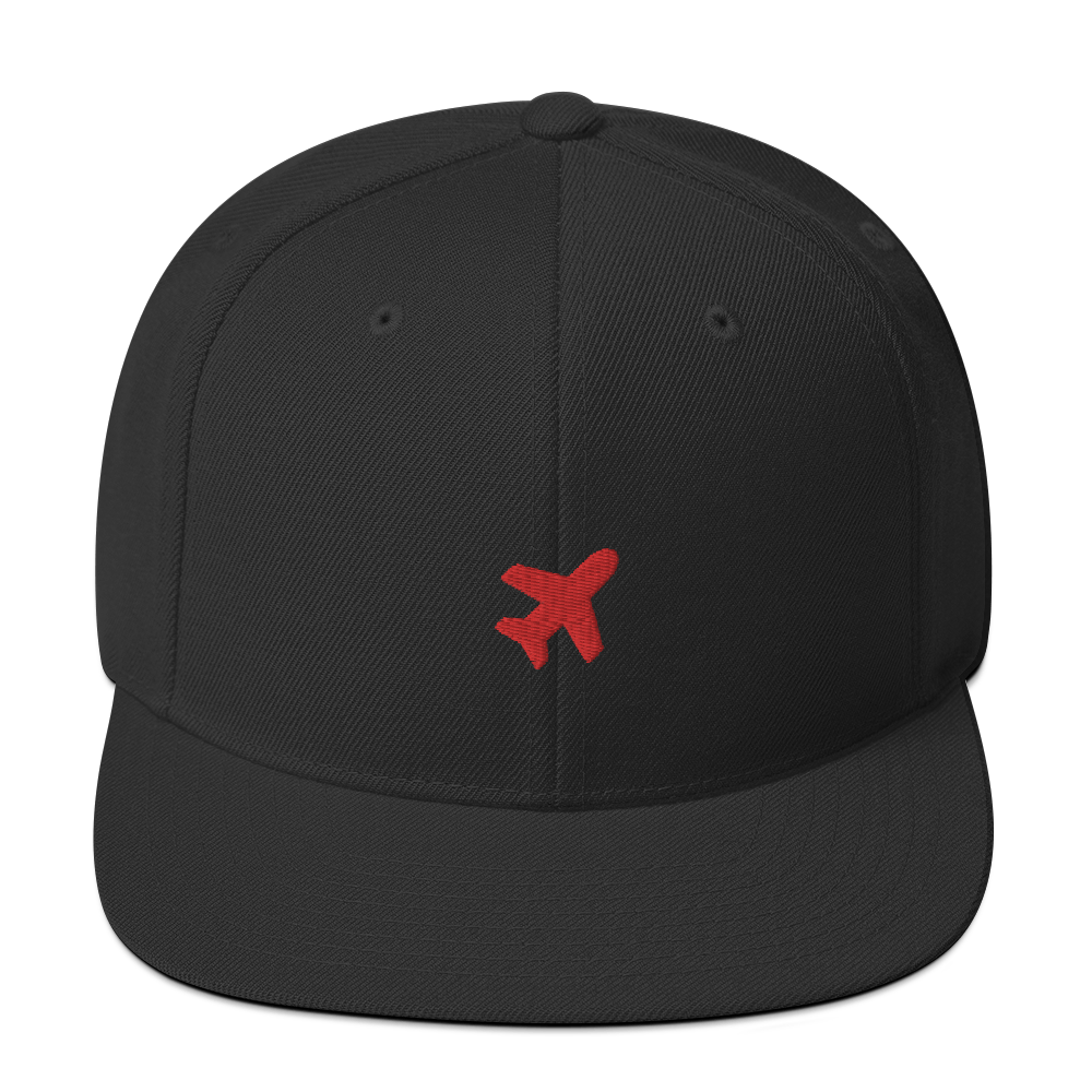 Plane snapback cap